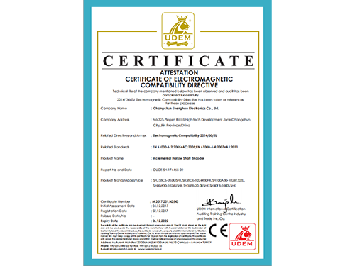 Encoder CE certification